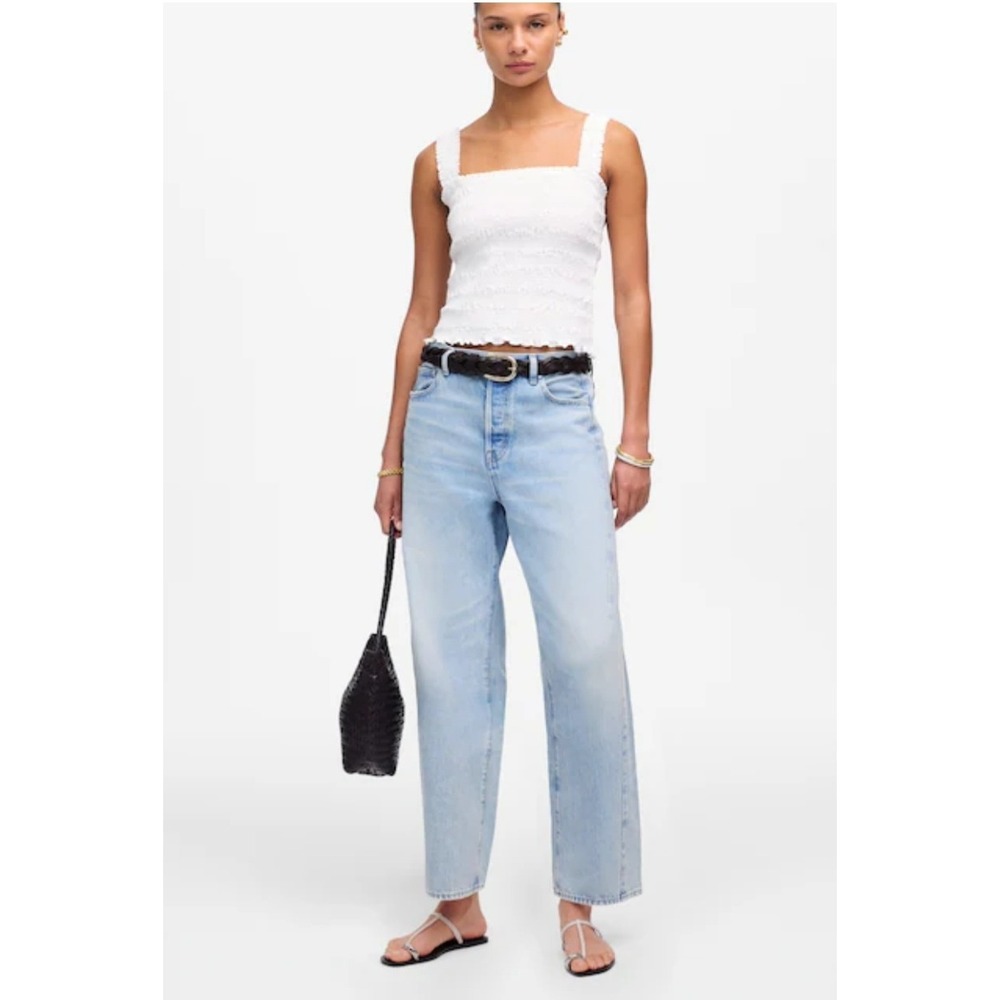 Madewell Light Blue High-Rise Barrel Jeans